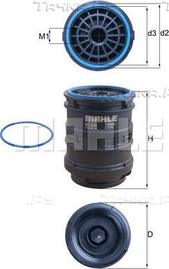 Топливный фильтр Mahle CleanLine для Renault Premium I 2000-2006. Артикул KC 634D