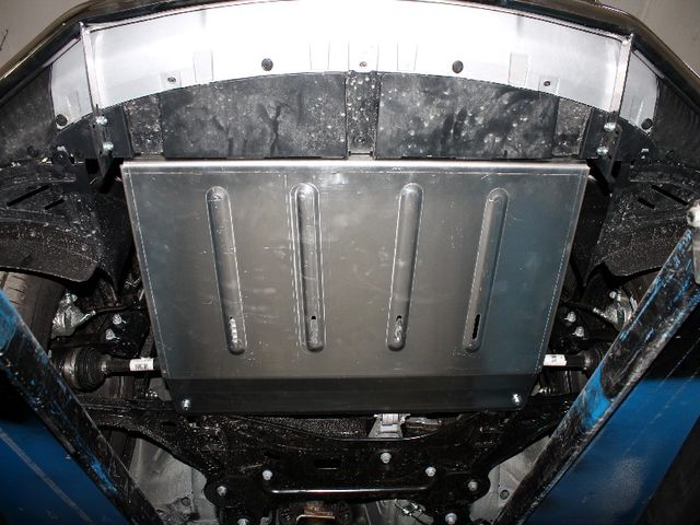 Защита алюминиевая ТСС (4 мм) для картера и КПП Chery Tiggo 8 2020-2026. Артикул ZKTCC00439