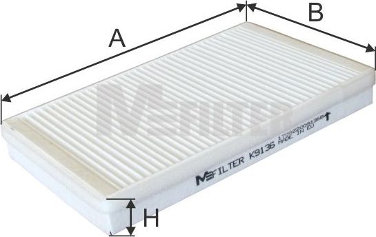 Салонный фильтр MFilter для Lada Granta I 2011-2026. Артикул K 9136