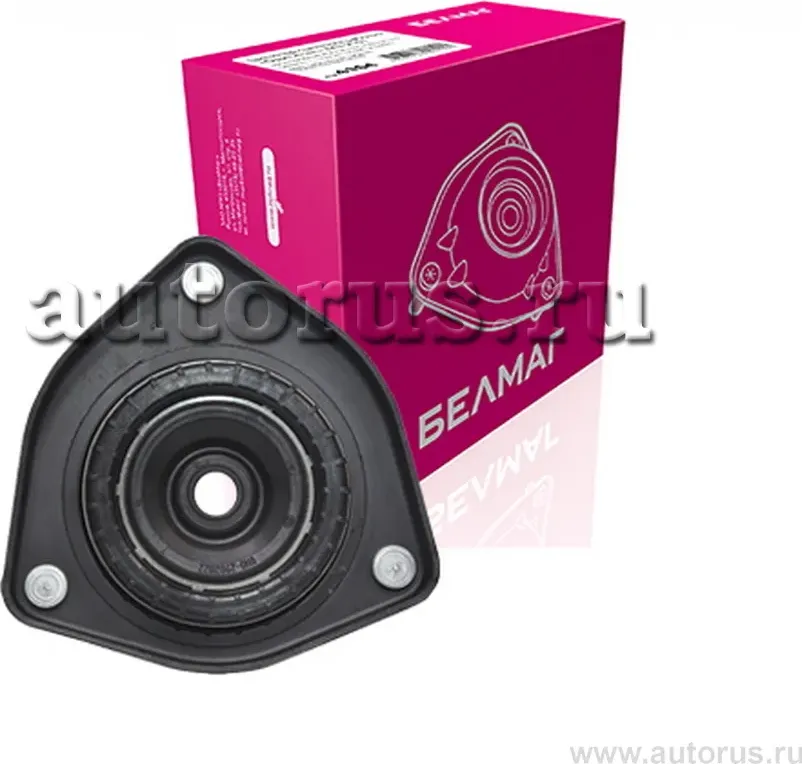 Опора передней стойки ВАЗ 2190 поворотная с болтами в сборе и подшипником поштучно БелМаг БМ0161 БелМаг BM.0161 (Belmag). Артикул BM.0161