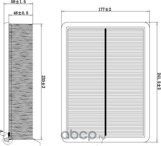 Фильтр воздушный DOUBLEFORCE (Double Force). Артикул DFA25114