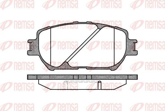 Тормозные колодки Remsa. Артикул 0884.00