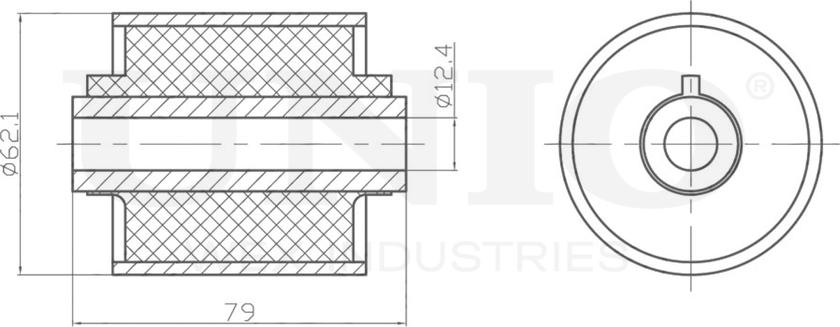 Сайлентблок рычага подвески (Unio). Артикул RMP-20191