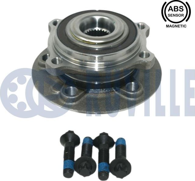 Ступица колеса с интегрированным подшипником (в сборе) Ruville передняя/задняя для Mercedes-Benz GLA II (H247) 2020-2026. Артикул 222007