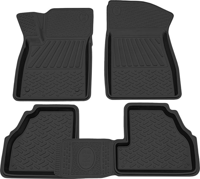 Коврики Rezkon резиновые для салона Chevrolet Tracker 2015-2019. Артикул 1012050100