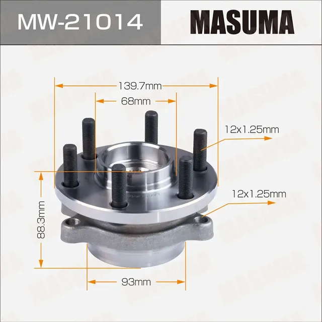 Ступичный узел MASUMA Masuma. Артикул MW21014