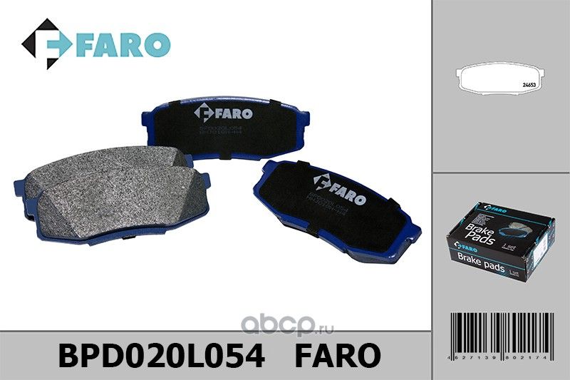 Колодки торм. диск зад.Toyota Land Cruiser 7, Tundra 2, Lexus LX 3 (2000-) (Faro). Артикул BPD020L054
