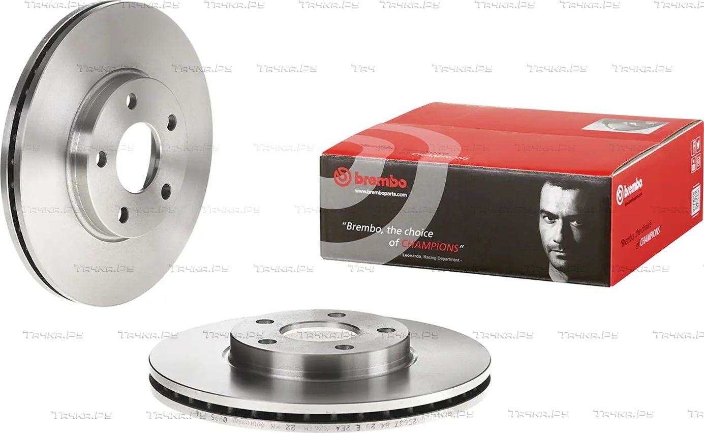 Тормозной диск Brembo передний для Ford Transit Connect I 2002-2013. Артикул 09.9589.14