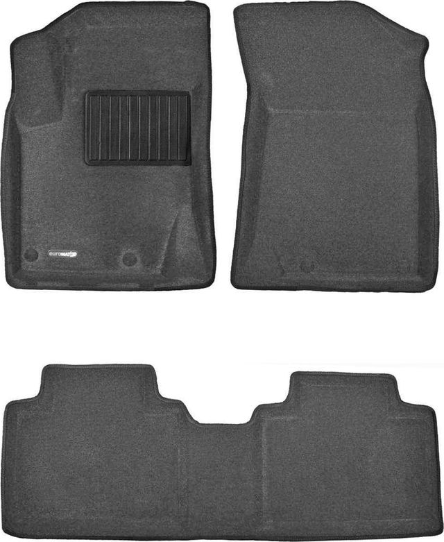 Коврики текстильные Euromat 3D Business для салона Geely Atlas Pro 2021-2026 СЕРЫЕ. Артикул EMC3D-001409G