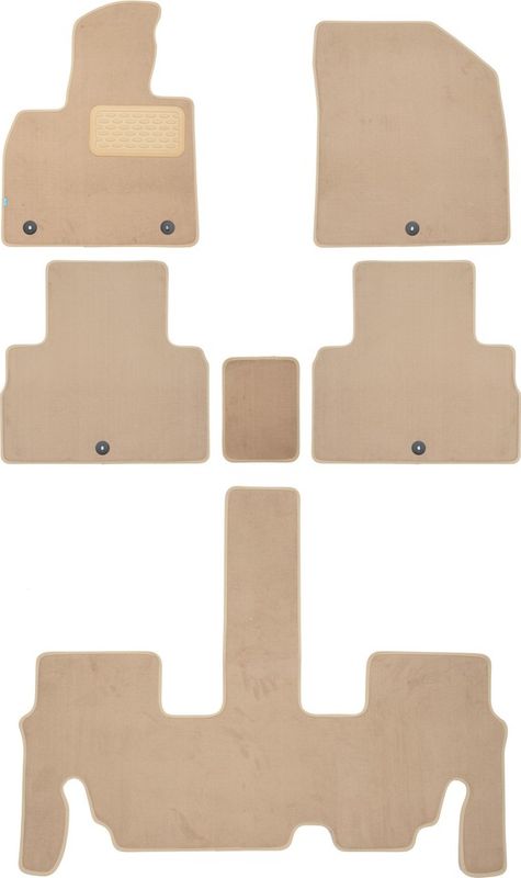 Коврики текстильные Klever Premium для салона Hyundai Palisade кросс. 8 мест 2020-2026 . Артикул KLEVER0402007422112kh