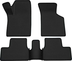 Коврики Rezkon 3D EVA Ромб резиновые для салона Datsun mi-Do 2015-2020 Черный кант. Артикул 9225040101