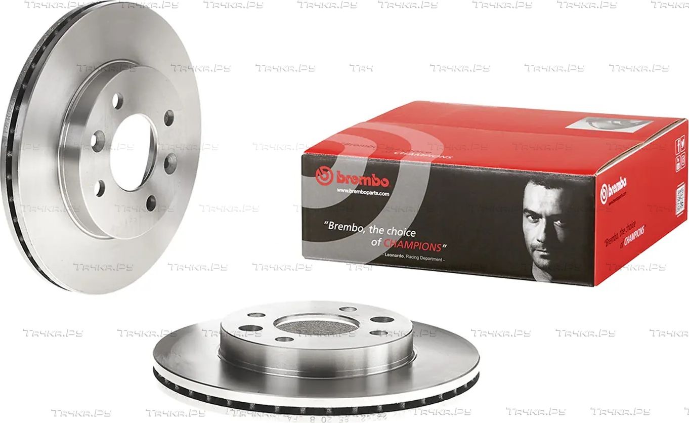 Тормозной диск Brembo передний для Renault Clio I 1990-1998. Артикул 09.3148.14