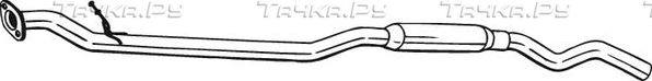 Глушитель (средняя часть) резонатор Bosal (Бельгия). Артикул 287-217