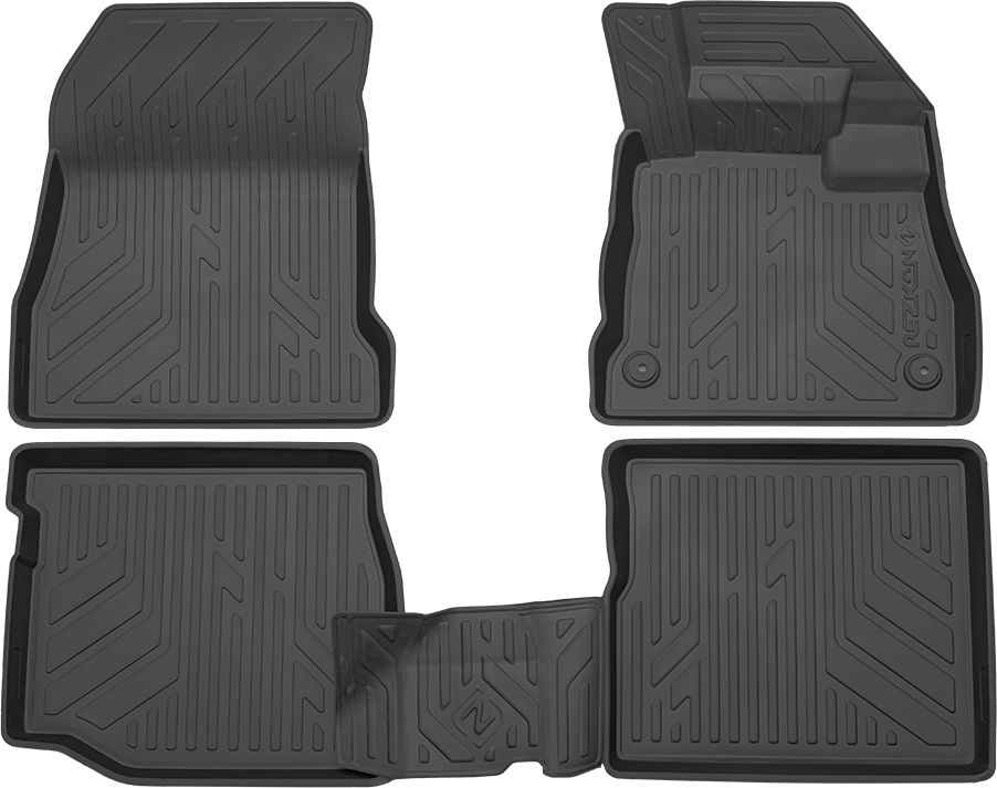 Коврики полиуретанновые Rezkon для салона Nissan Note II (прав. руль) 2013-2020. Артикул 0525015200