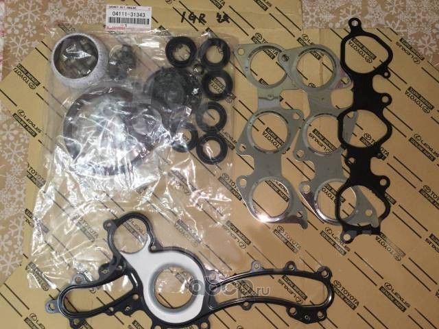 Прокладки двигателя (комплект) Toyota. Артикул 0411131343