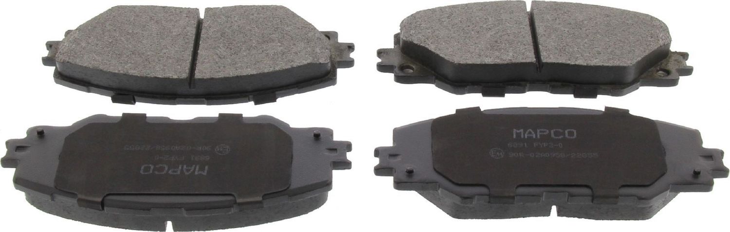 Тормозные колодки MAPCO. Артикул 6891
