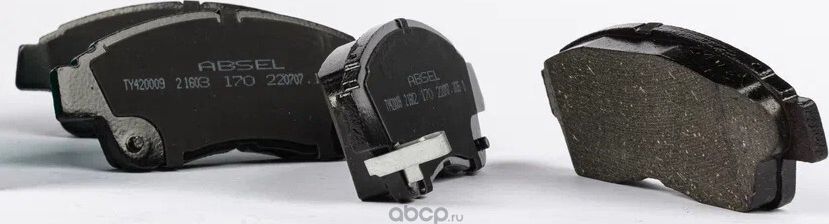 Колодки тормозные передние (Absel). Артикул TY420009