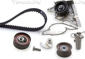 Помпа (водяной насос) с комплектом ремня ГРМ Gates PowerGrip® для Skoda Superb I 2001-2008. Артикул KP25493XS-1