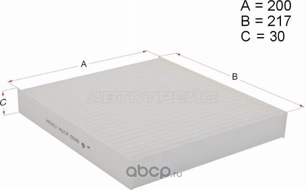 Фильтр салона NISSAN PRIMERA P12 01-08/ALMERA 01-05 (Hosu). Артикул HSCF0040