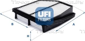 Воздушный фильтр UFI. Артикул 30.A96.00