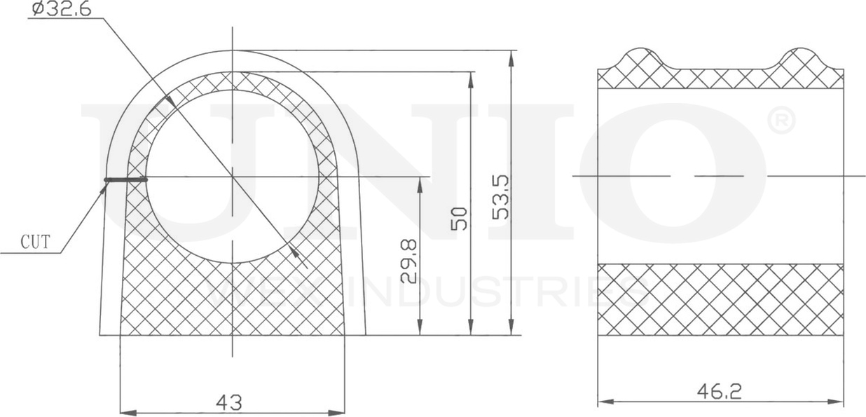Втулка стабилизатора (Unio). Артикул RMP-10226