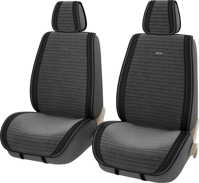 Накидки передние PSV Bliss 2 Front на сидения, цвет Черно-серый. Артикул 131871
