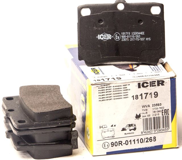 Тормозные колодки Icer. Артикул 181719