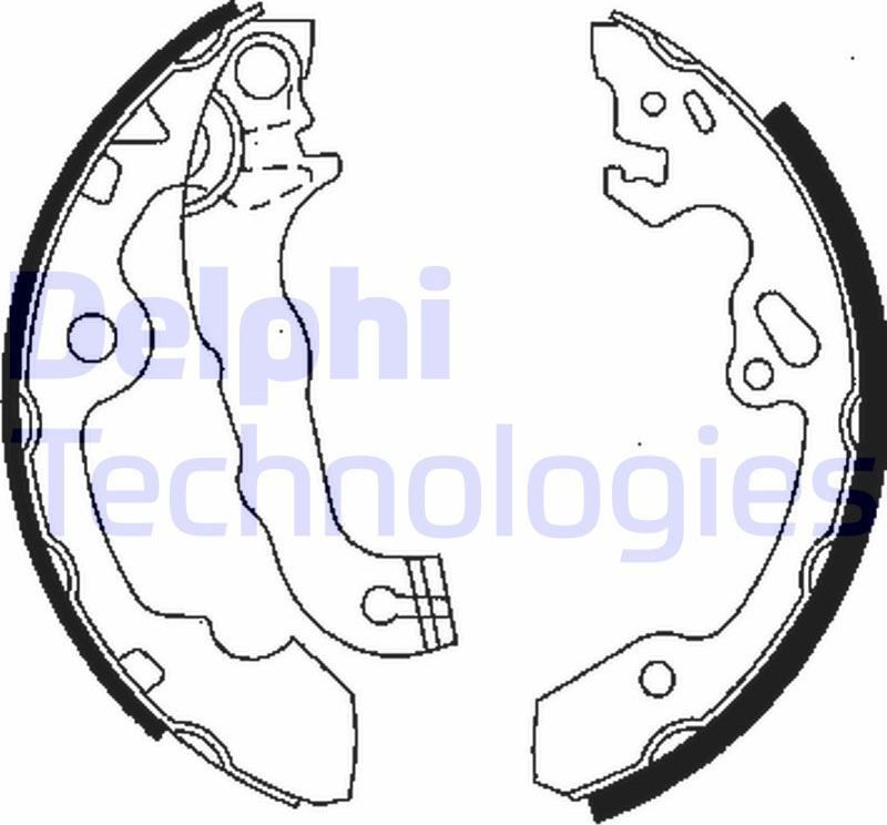 Тормозные колодки Delphi. Артикул LS1850