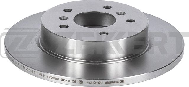 Тормозной диск Zekkert задний для Renault Kadjar I 2015-2026. Артикул BS-6174