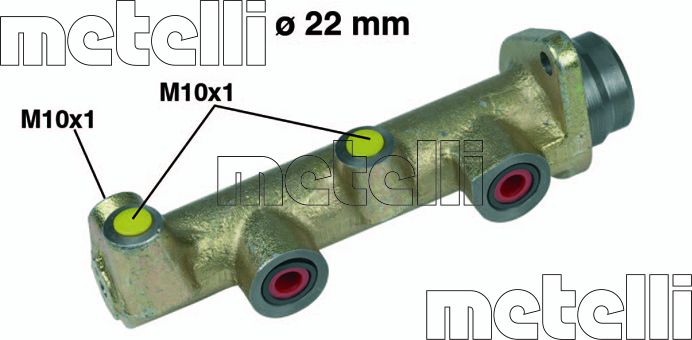 Тормозной цилиндр главный Metelli (Чугун). Артикул 05-0134