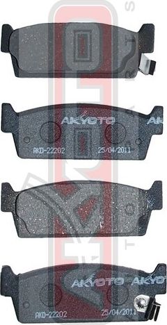 Тормозные колодки Akyoto Packing AKYOTO. Артикул AKD-22202