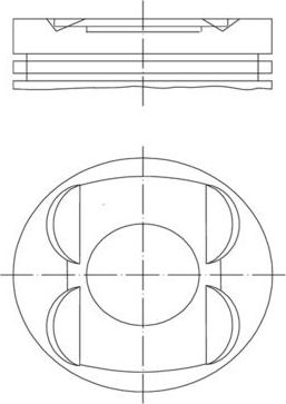Поршень Mahle для Mercedes-Benz M-Класс I (W163) 1998-2005. Артикул 001 14 00