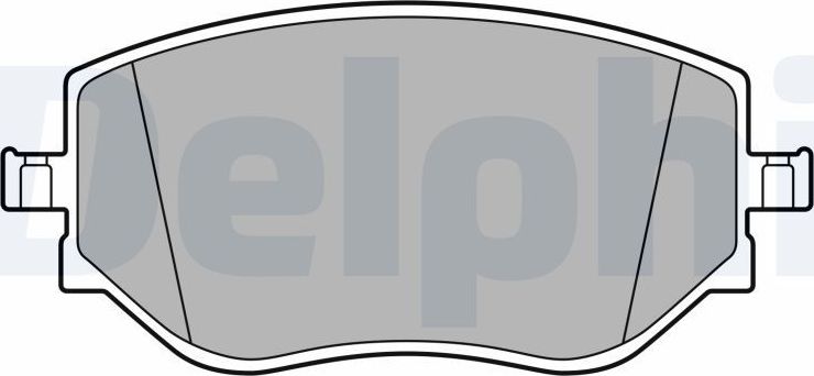 Тормозные колодки Delphi (Low-Metallic). Артикул LP3644