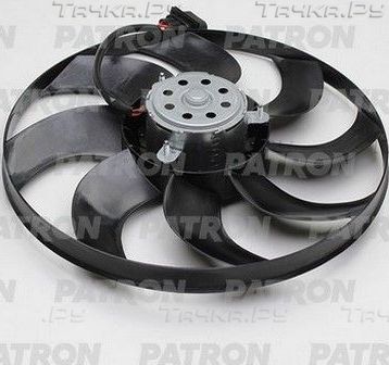 Вентилятор радиатора двигателя Patron для Skoda Fabia II 2006-2014. Артикул PFN129