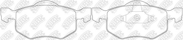 Тормозные колодки NiBK. Артикул PN5805