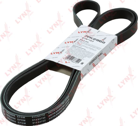 Приводной ремень поликлиновой LYNXauto. Артикул 7PK2968