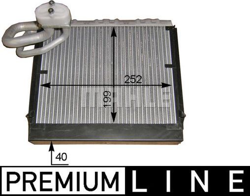 Испаритель кондиционера Mahle Premium для Audi A3 II (8P) 2006-2012. Артикул AE 106 000P