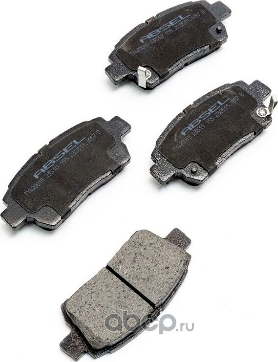 Колодки тормозные передние (Absel). Артикул TY420015