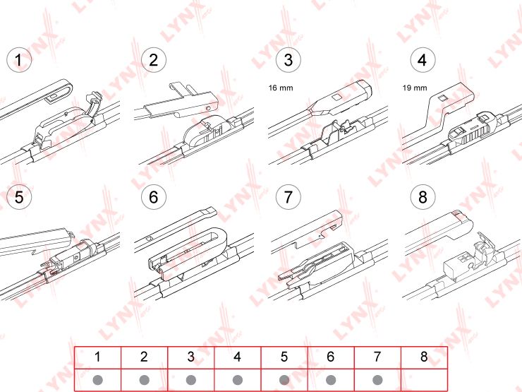 Щетка стеклоочистителя (дворник) LYNXauto передняя левая (водительская) для Renault Twingo I 1993-2007. Артикул XF650