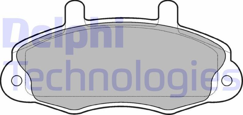 Тормозные колодки Delphi (Low-Metallic). Артикул LP766