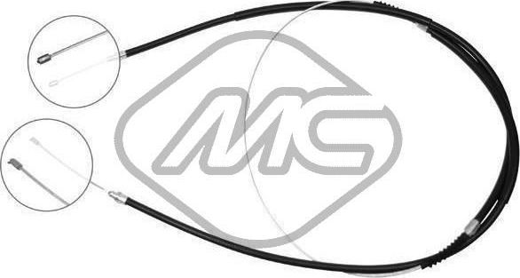 Трос ручника (тросик ручного тормоза) Metalcaucho. Артикул 80270