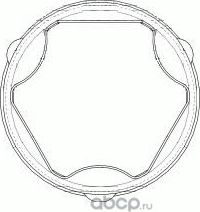 Пыльник ШРУСа PEUGEOT 206,207,208,308 (07-) внутреннего комплект LOEBRO/GKN. Артикул 305090