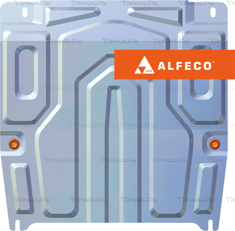 Защита алюминиевая Alfeco для картера и КПП Chevrolet Aveo I T250 2008-2011. Артикул ALF.03.01 AL4