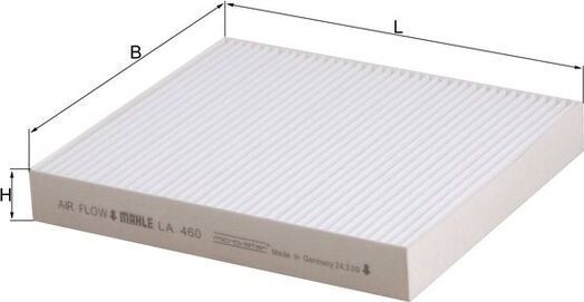 Салонный фильтр Mahle. Артикул LA 460