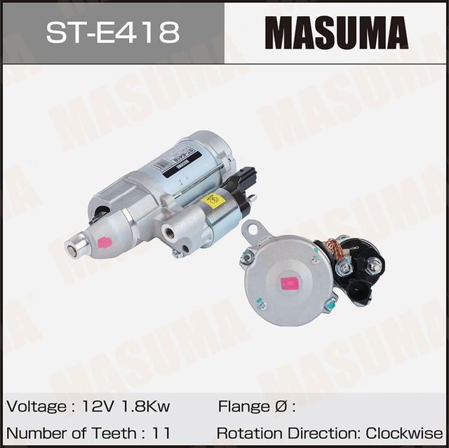 Стартер MASUMA, VOLKSWAGEN / CREC, CJTA (12V/1.8KW). Артикул STE418