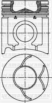 Поршень Yenmak для IVECO EuroTech 1992-1998. Артикул 31-04843-000