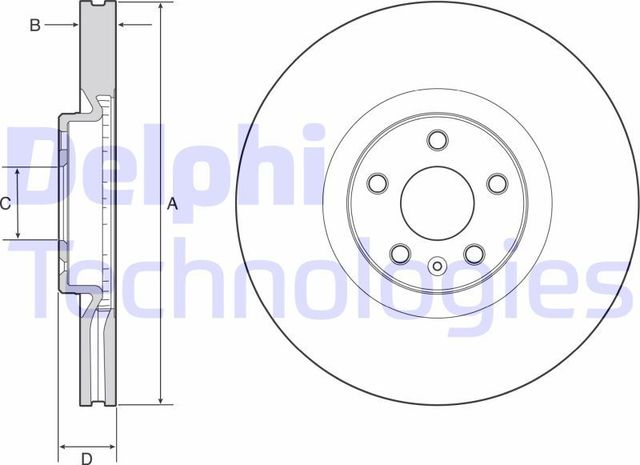 Тормозной диск Delphi. Артикул BG9231C