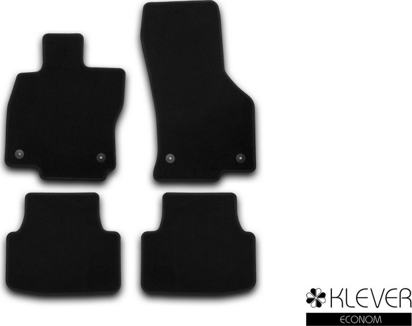 Коврики Klever Econom для салона Skoda Octavia A7 седан 2013-2020. Артикул KVR01451601200k