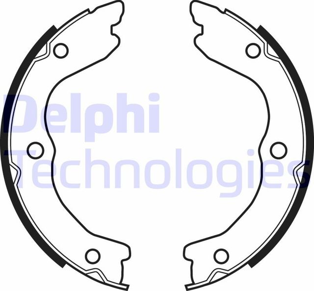 Тормозные колодки (стояночная тормозная система) Delphi задние для Nissan X-Trail T30 2001-2013. Артикул LS2038