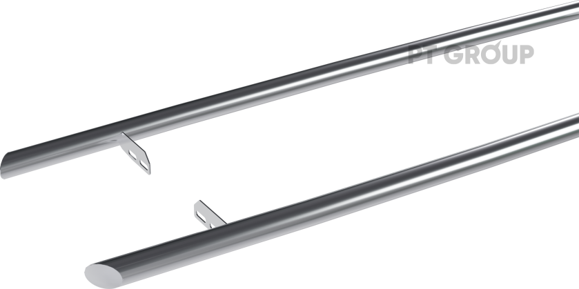 Защита порогов PT Group с окантовкой d=38 мм (НПС) для Tank 300 2022-2026. Артикул GWT-22-220341.00